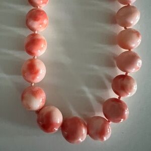 24” natural coral necklace